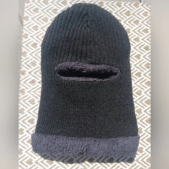 Men Women Set of 2 Knit Fleece-Lined Balaclavas Hood Unisex Adult - Picture 2 of 10